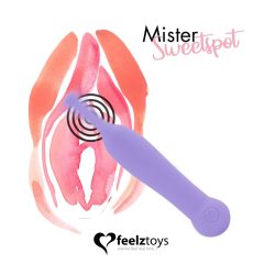   FEELZTOYS Mister Sweetspot - vibrator de clitoris rezistent la apa, cu baterie (mov)