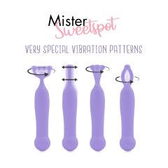   FEELZTOYS Mister Sweetspot - vibrator de clitoris rezistent la apa, cu baterie (mov)