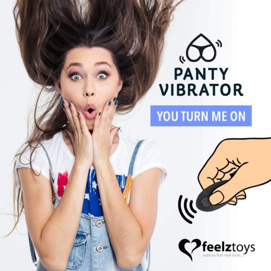 FEELZTOYS Panty - vibratoare clitoridiene cu acumulator și radio (negru)