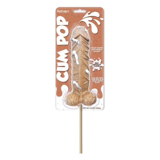 Cum Cock Pop - acadea GIGA în formă de penis (295g) - cu ciocolată cu lapte