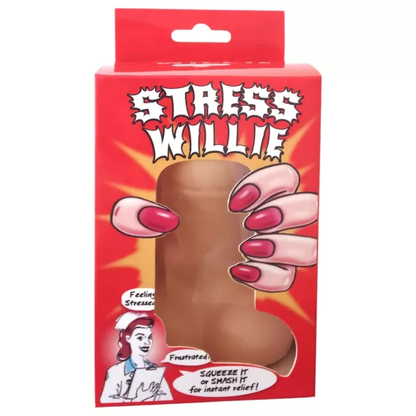 Stress Willie - minge antistres - penis - culoare natur