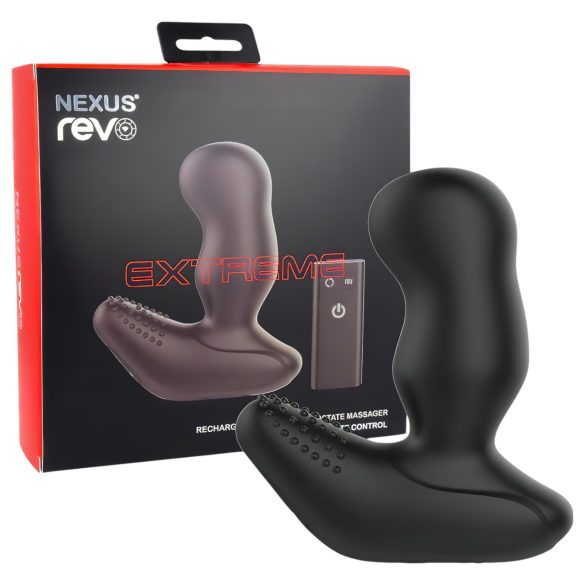 Nexus Revo Extreme - vibrator prostată rotativ cu telecomandă - negru
