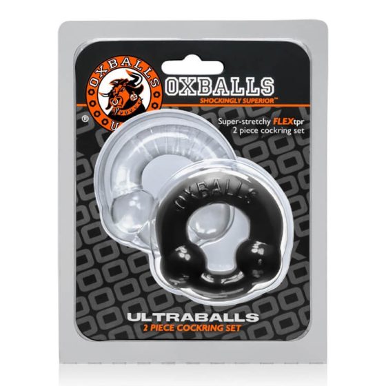 Set OXBALLS Ultraballs - inele de penis cu bile, foarte rezistente (set 2 bucăți)