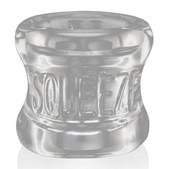 OXBALLS Squeeze - inel si extensor pentru testicule (transparent)