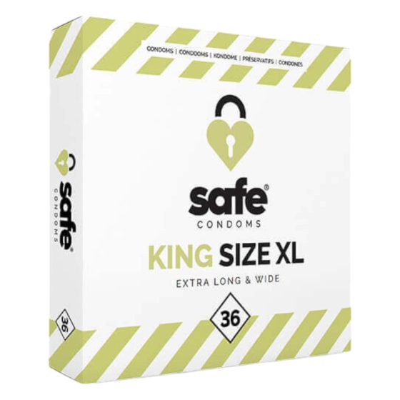 SAFE King Size XL - prezervative extra mari (36 bucăți)