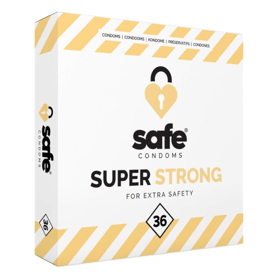 SAFE Super Strong - prezervativ extra rezistent (36 bucăți)