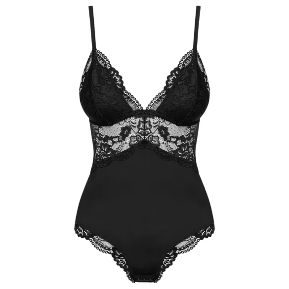 Obsessive - body sexy din dantelă - negru - L/XL