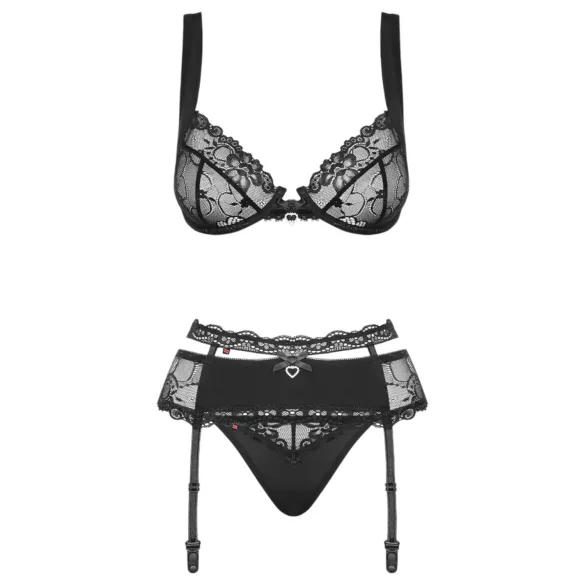 Obsessive - set lenjerie sexy - dantelă neagră