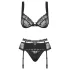Obsessive - set lenjerie sexy - dantelă neagră
