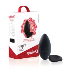   Chiloți Screaming - vibrator de clitoris cu baterie și radio (negru)