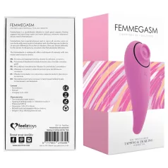   FEELZTOYS Femmegasm - vibrator clitoridian 2în1 reîncărcabil - roz