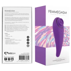 FEELZTOYS - vibrator clitoridian 2în1 reincărcabil - lila
