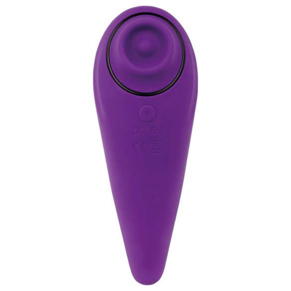 FEELZTOYS - vibrator clitoridian 2în1 reincărcabil - lila