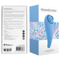   FeelzToys - vibratoare clitoridiană 2în1 reîncărcabilă - albastru