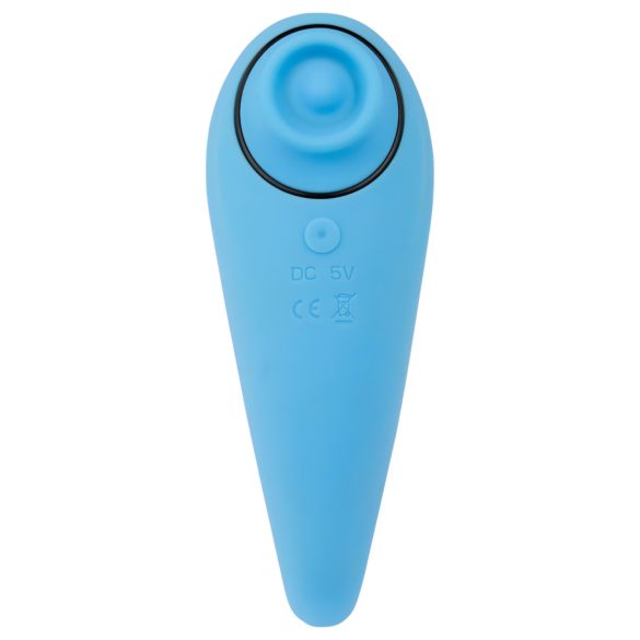 FeelzToys - vibratoare clitoridiană 2în1 reîncărcabilă - albastru