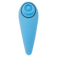   FEELZTOYS Femmegasm - vibrator anal și clitoridian, rezistent la apă și cu acumulator (albastru)