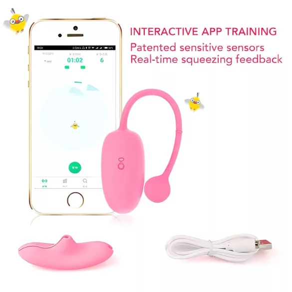 Magic Motion Kegel Coach - bile vaginale cu vibrații (roz)