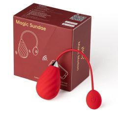   Magic Motion Sundae - ou inteligent, cu vibratii si baterie incorporată (roșu)