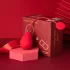 Magic Motion Sundae - ou vibrator purtabil controlat prin aplicație (roșu)