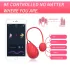 Magic Motion Sundae - ou vibrator purtabil controlat prin aplicație (roșu)