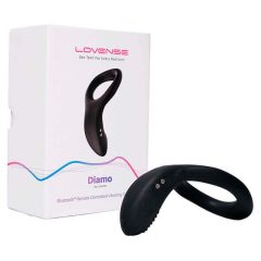   LOVENSE Diamo - inel de penis inteligent, vibrant, cu baterie (negru)