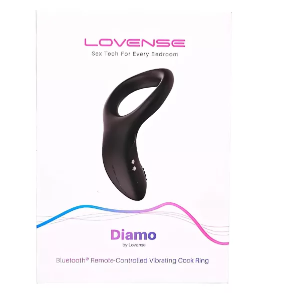 LOVENSE Diamo - inel penian inteligent cu vibrații (negru)