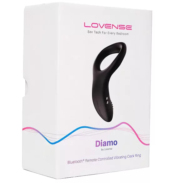 LOVENSE Diamo - inel penian inteligent cu vibrații (negru)