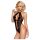 Obsessive 830-Ted - body cu guler halter (negru) - L/XL