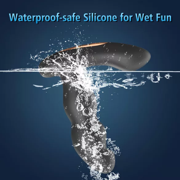 Aixiasia Hiross - vibrator anal rotativ - negru