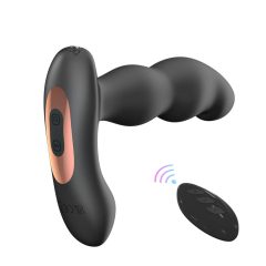 Aixiasia Hiross - vibrator anal rotativ, cu baterie (negru)