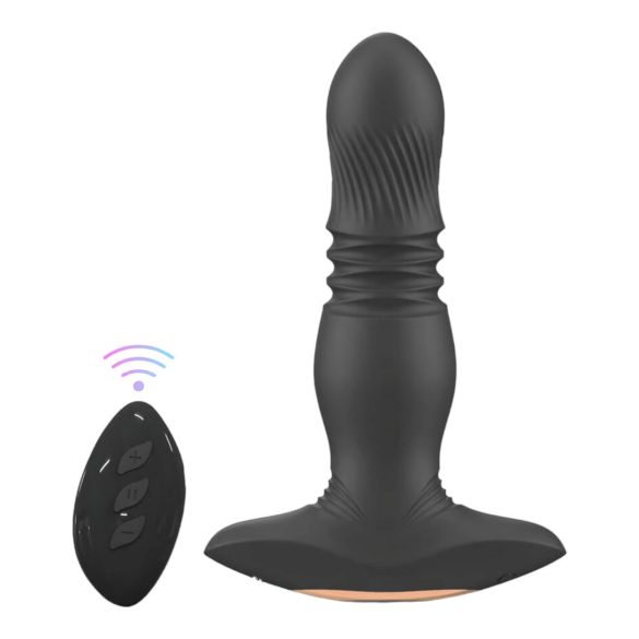 Aixiasia Roy - Vibrator anal cu acumulatori și radio (negru)