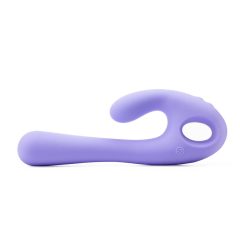   Nomi Tang Flex Bi - vibrator cu acumulator și stimulator clitoridian (violet)