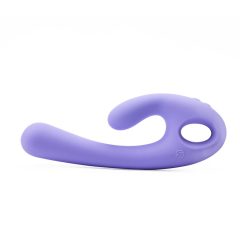   Nomi Tang Flex Bi - vibrator cu acumulator și stimulator clitoridian (violet)