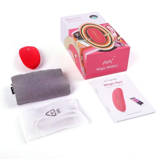 Magic Motion Nyx - vibrator inteligent și impermeabil pentru clitoris, cu baterie (coral)