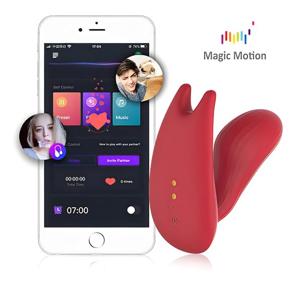 Magic Motion Umi - vibrator cu ham inteligent, reîncărcabil - roșu