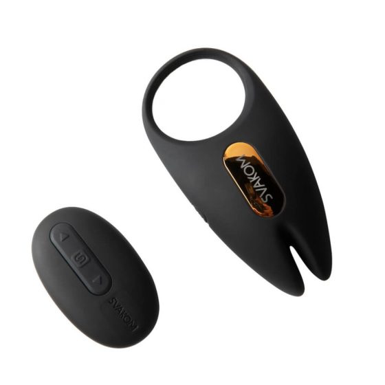 Svakom Winni 2 - inel inteligent cu vibrație radio și acumulator pentru penis (negru)