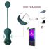 Magic Motion Crystal Duo - bile kegel inteligente - silicon verde