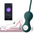 Magic Motion Crystal Duo - bile kegel inteligente - silicon verde