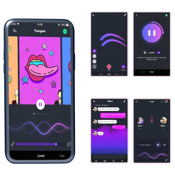 Magic Motion Crystal Duo - bile kegel inteligente - silicon verde