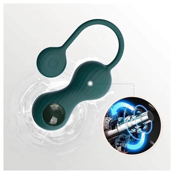 Magic Motion Crystal Duo - bile kegel inteligente - silicon verde