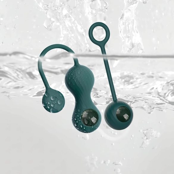 Magic Motion Crystal Duo - bile kegel inteligente - silicon verde