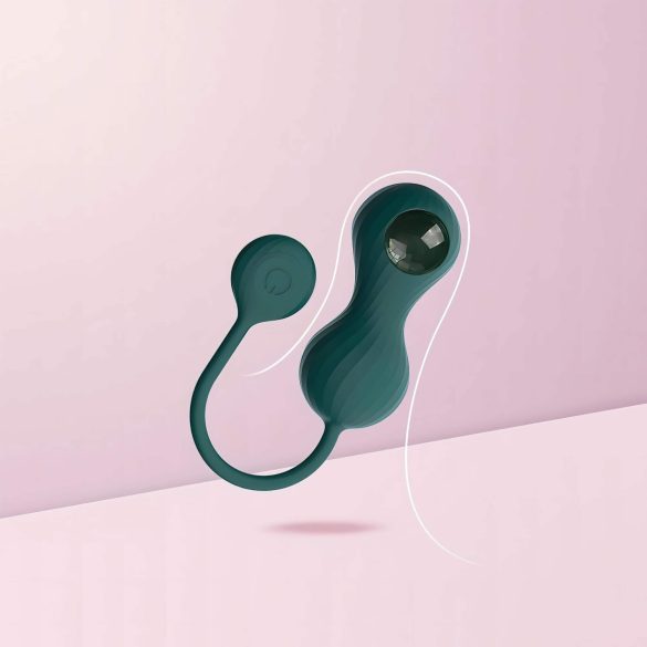 Magic Motion Crystal Duo - bile kegel inteligente - silicon verde