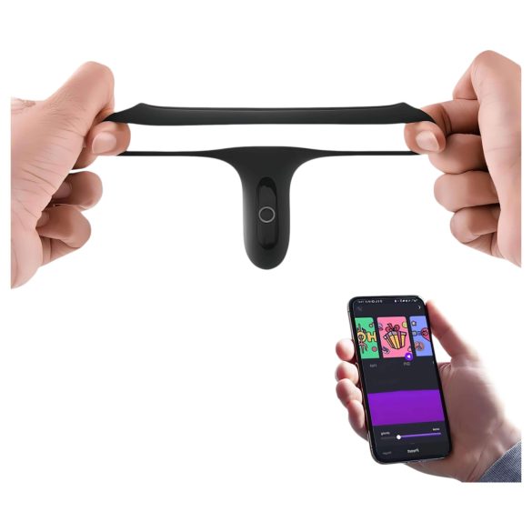 Magic Motion Rise - inel pentru penis cu vibrații - smart, reîncărcabil, negru