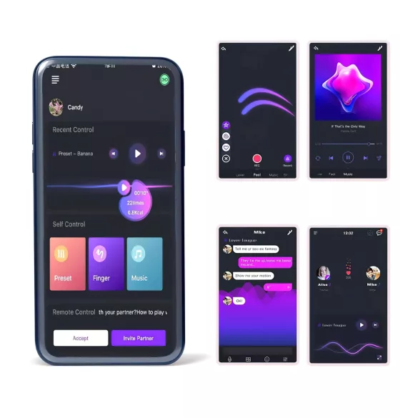 Magic Motion Rise - inel penian cu vibrații controlat prin aplicație, pentru bărbați (verde)