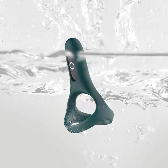 Magic Motion Rise - inel penian cu vibrații controlat prin aplicație, pentru bărbați (verde)