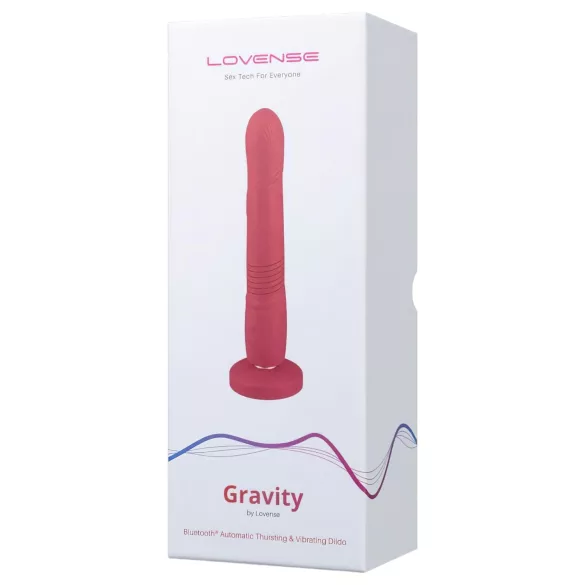LOVENSE Gravity - vibrator cu mișcare de împingere, reîncărcabil (roșu)