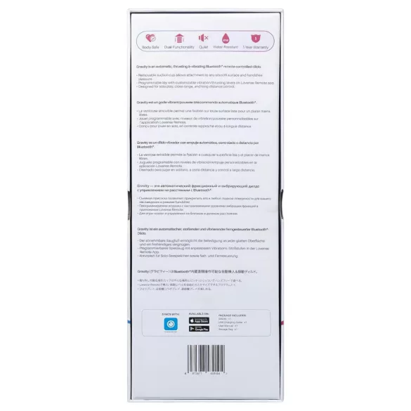 LOVENSE Gravity - vibrator cu mișcare de împingere, reîncărcabil (roșu)