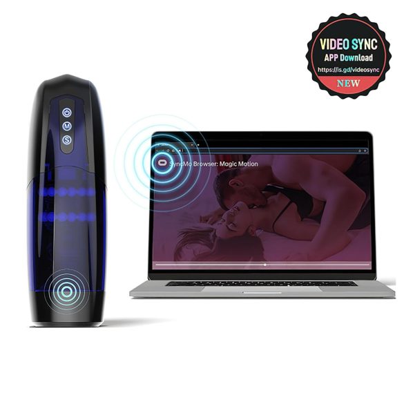 Magic Motion Xone - masturbator inteligent - silicon albastru