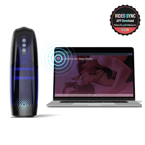 Magic Motion Xone - Masturbator controlat prin aplicație, pentru bărbați (albastru)