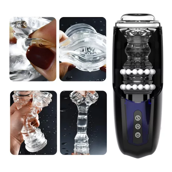 Magic Motion Xone - Masturbator controlat prin aplicație, pentru bărbați (albastru)